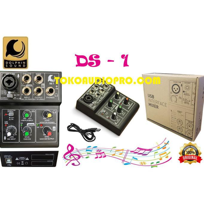 isk / dolphin sound ds1 ds-1 ds 1 mixer soundcard usb