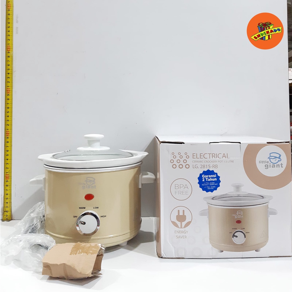 MAKASSAR! LITTLE GIANT CERAMIC CROCKERY LG 2815 - Slow Cooker 1,5L