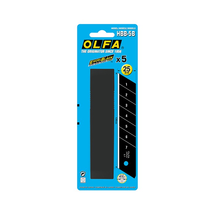 

Sale 25Mm Spare Blade Hbb-5B(5Pcs Pack With Blister Pack) Olfa Gilaa!!!