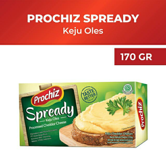 

Prochiz Spready Keju Oles 170 Gram