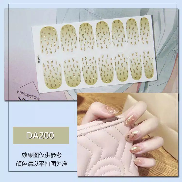 Stiker Kuku High End Motif Kartun 3D Nail Sticker 14PCS [DA185-DA200]