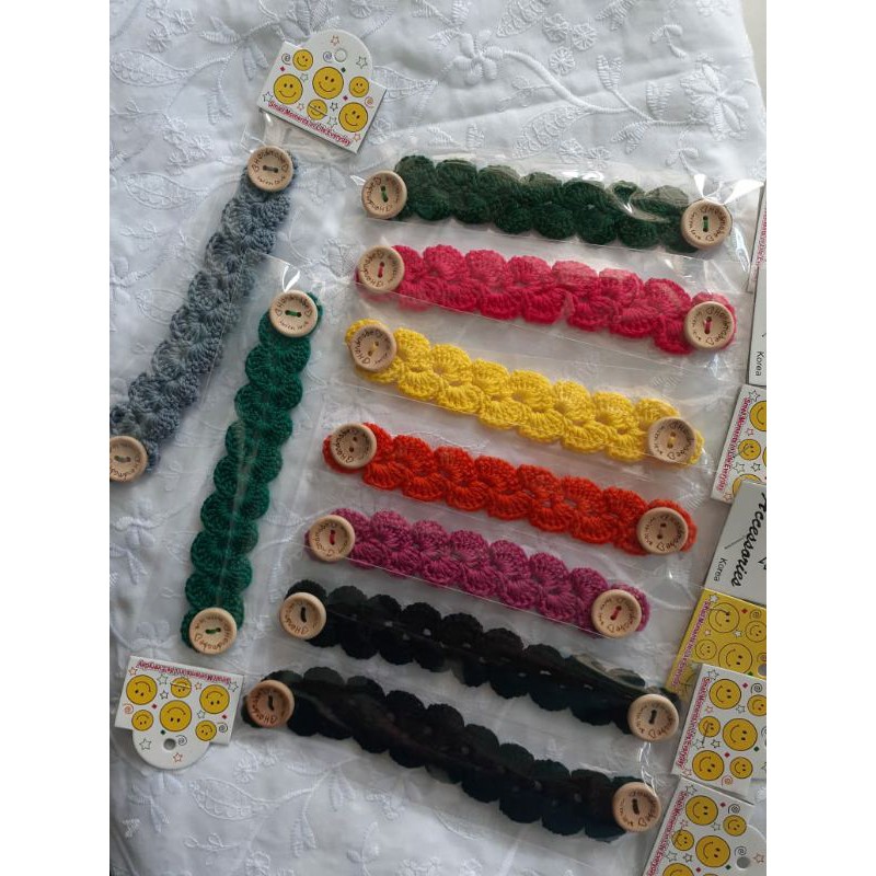 konektor masker rajut. pengait masker rajut