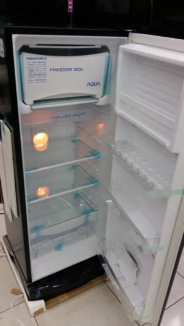Kulkas 1 Pintu AQUA Sanyo AQR D 190 DS Black Series Freezer BOX