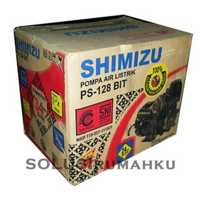Pompa Air SHIMIZU 125 Watt MANUAL PS-128 BIT PS 128 Sumur 8 - 9 Meter