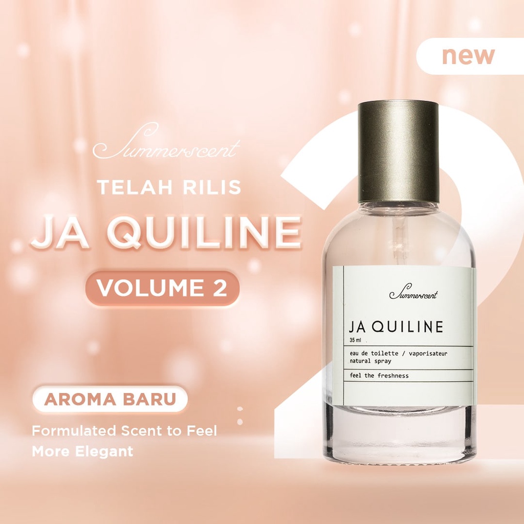 Parfum Summerscent JA QUILINE Vol 2/Natural/Bpom 35ml/Parfum wanita/Parfum Pria/Parfum Fashion Badan
