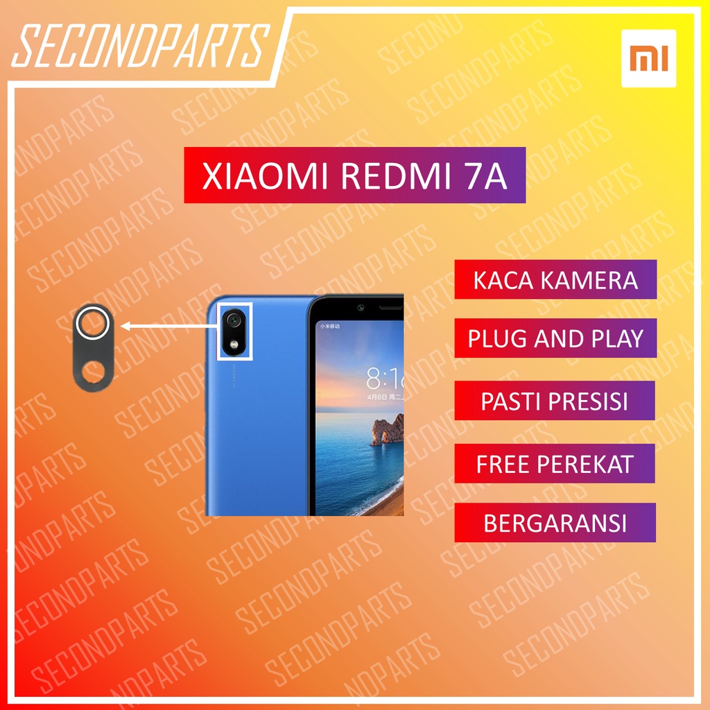 KACA LENSA KAMERA BELAKANG REDMI 7A ORIGINAL