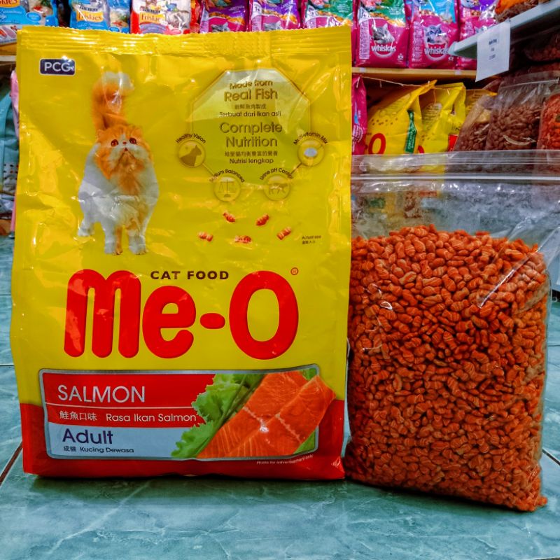 Meo Salmon Repack 500gr / Makanan kucing Meo salmon