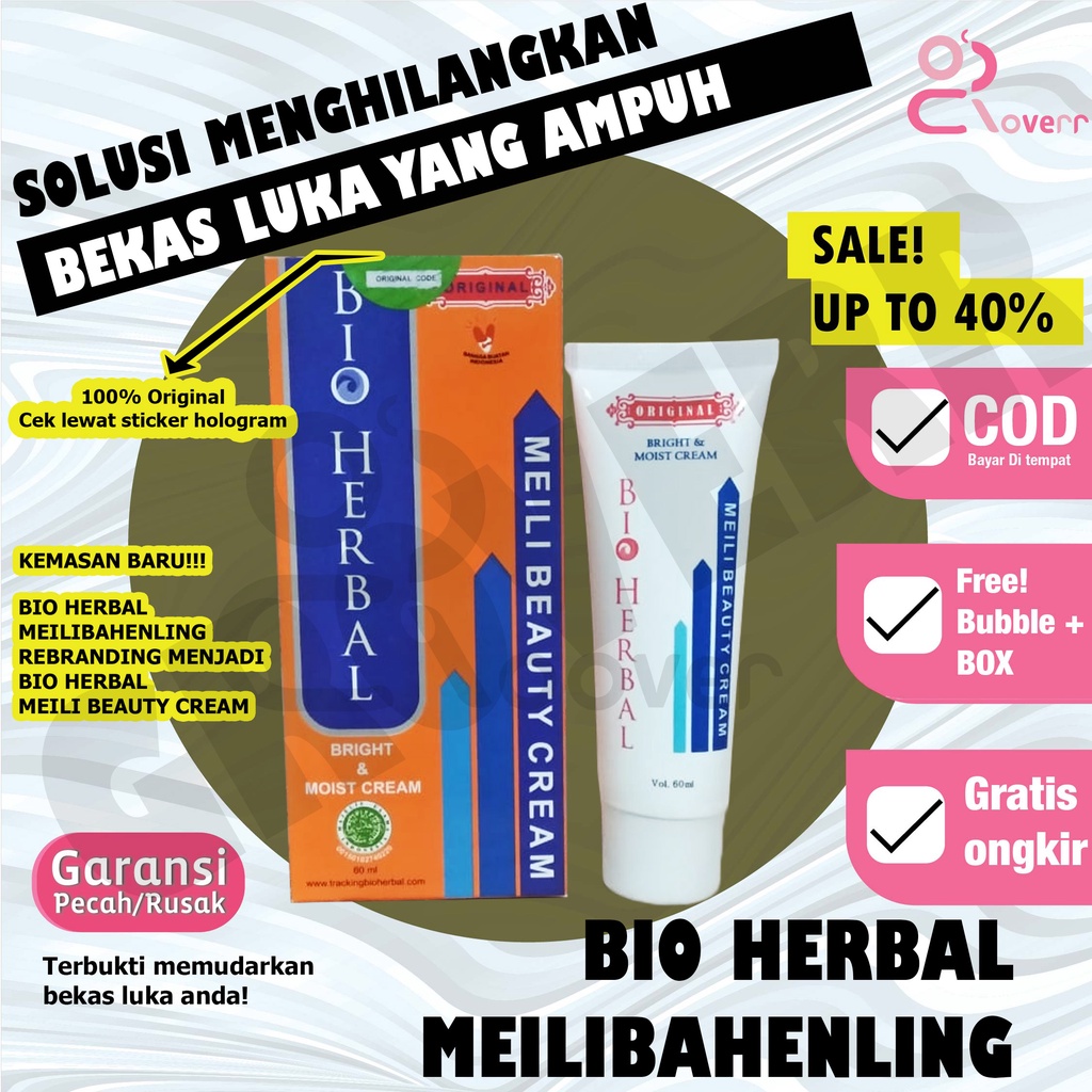 Obat Cream Penghilang Bekas Luka Lama Hitam Koreng Bopeng Meilibahenling Original Ampuh BPOM BMM2