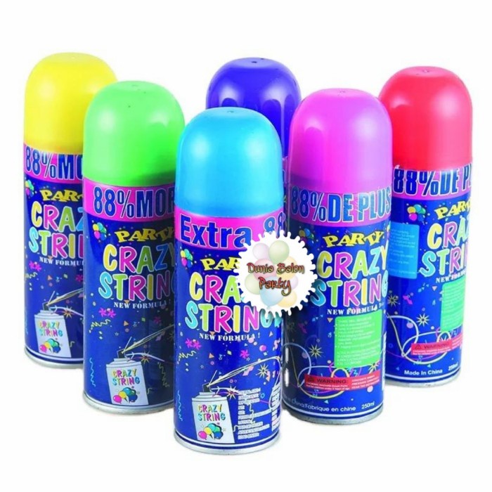 Crazy String / Party String Spray / Semprotan Jaring Laba Laba Party