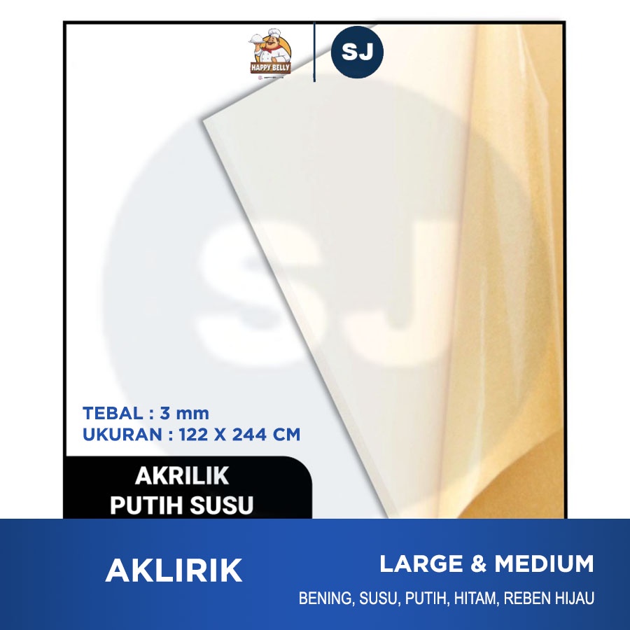 Acrylic SUSU 3mm x 122 x 244 Cm Akrilik