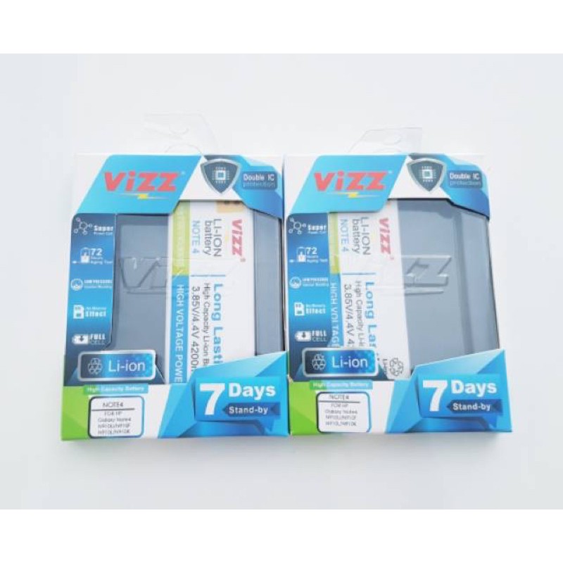 Baterai Double Power Vizz Samsung Galaxy Note 4 SM N910 N9100 N910FD N910H Batre