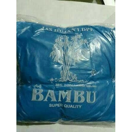 jas hujan stelan celana plastik bambu murah setelan kresek super quality  mutu bagus