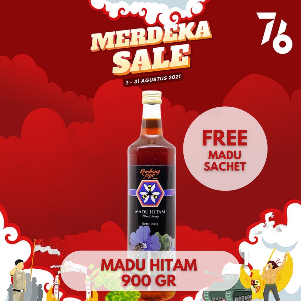 

Madu Hitam 900 gr 660 ml - Madu Kembang Joyo - Madu Asli - Madu Murni - Madu Diabetes