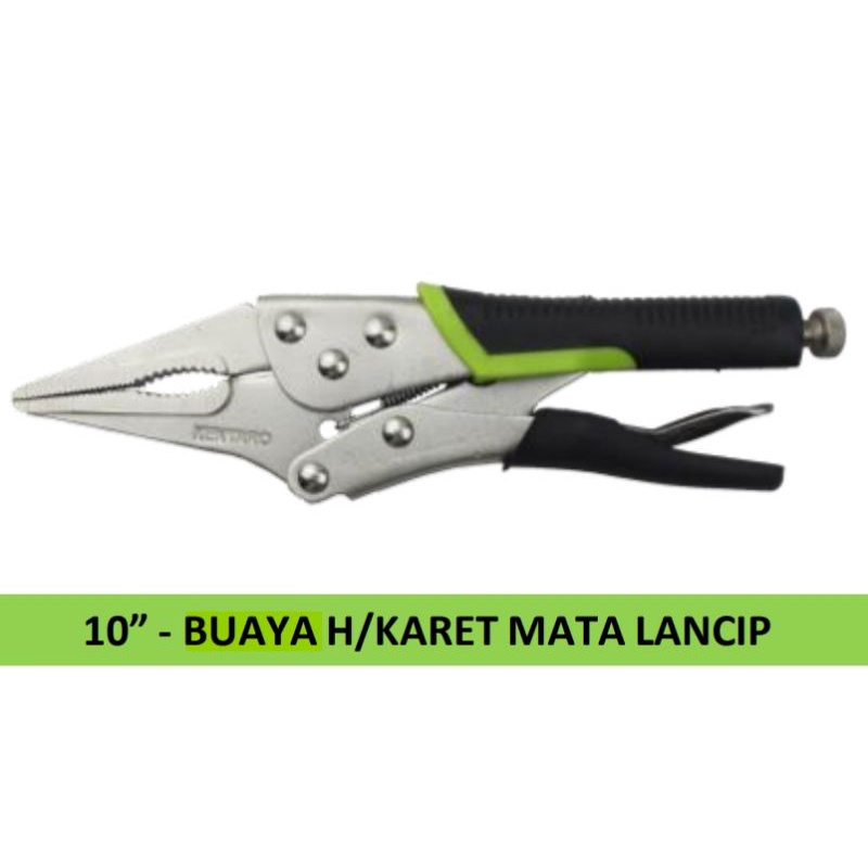 TANG BUAYA H/KARET MATA LANCIP 10&quot; KENTARO JAPAN QUALITY