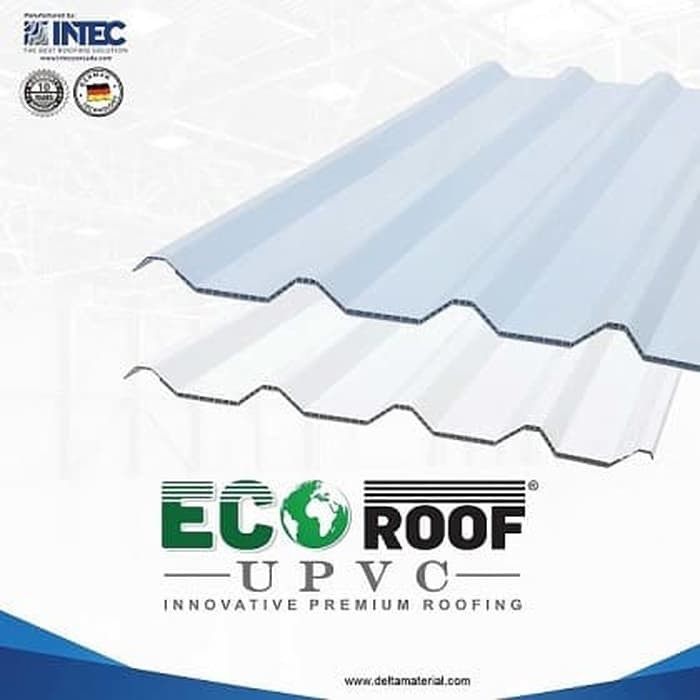 ECOROOF PENUTUP ATAP UPVC NOK ATAP CANOPY SINGLE LAYER