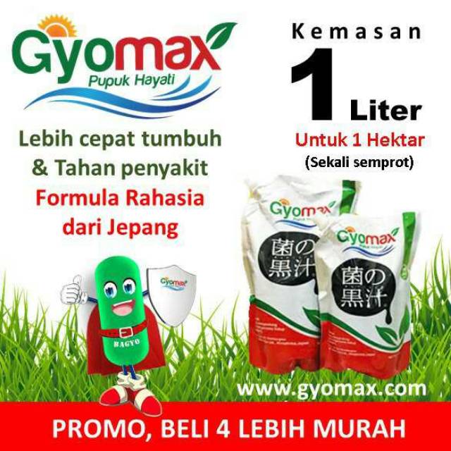PUPUK HAYATI GYOMAX • KEMASAN 1 LITER