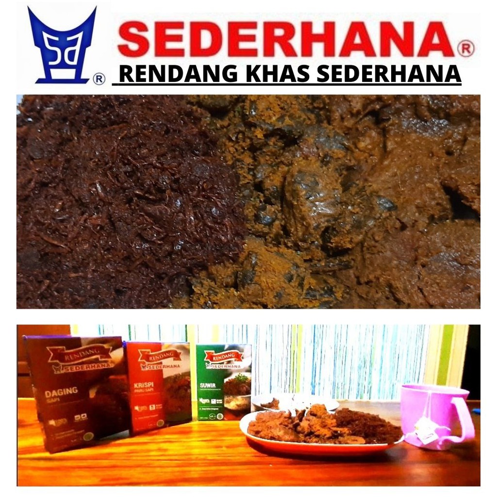 Rendang Daging Sapi RM Sederhana Halal 119101