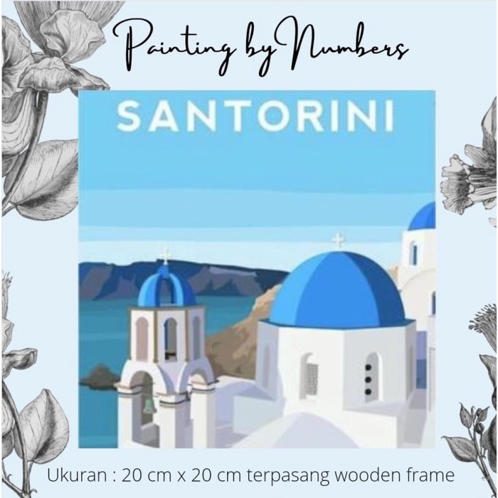 

Produk Terbaru Diy Painting By Number 20X20Cm Kerajinan Tangan - Santorini