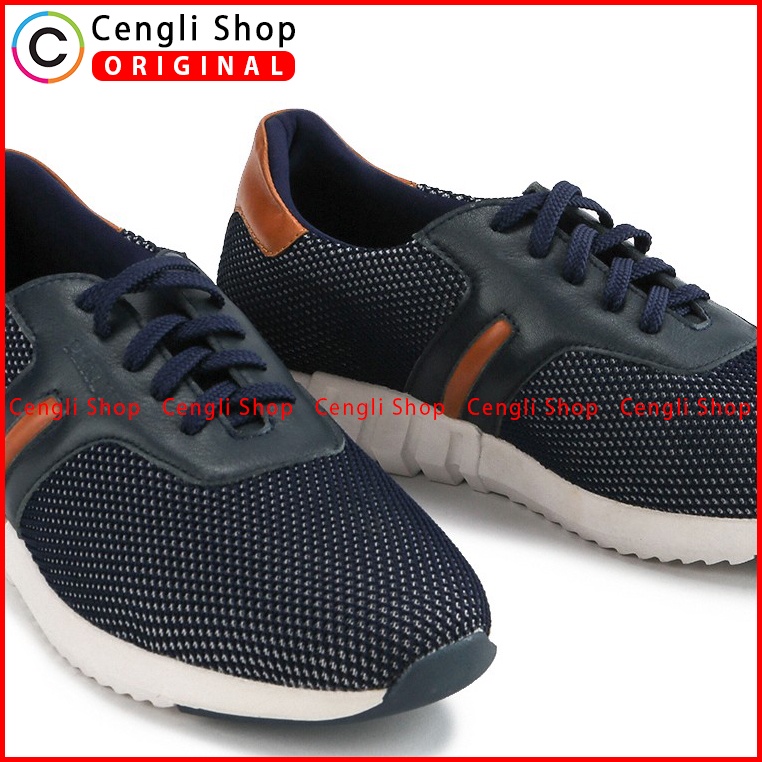 SEPATU PLAYBOY PRIA ORIGINAL SNEAKER CASUAL BRANDED ASLI BIRU NAVY PL31