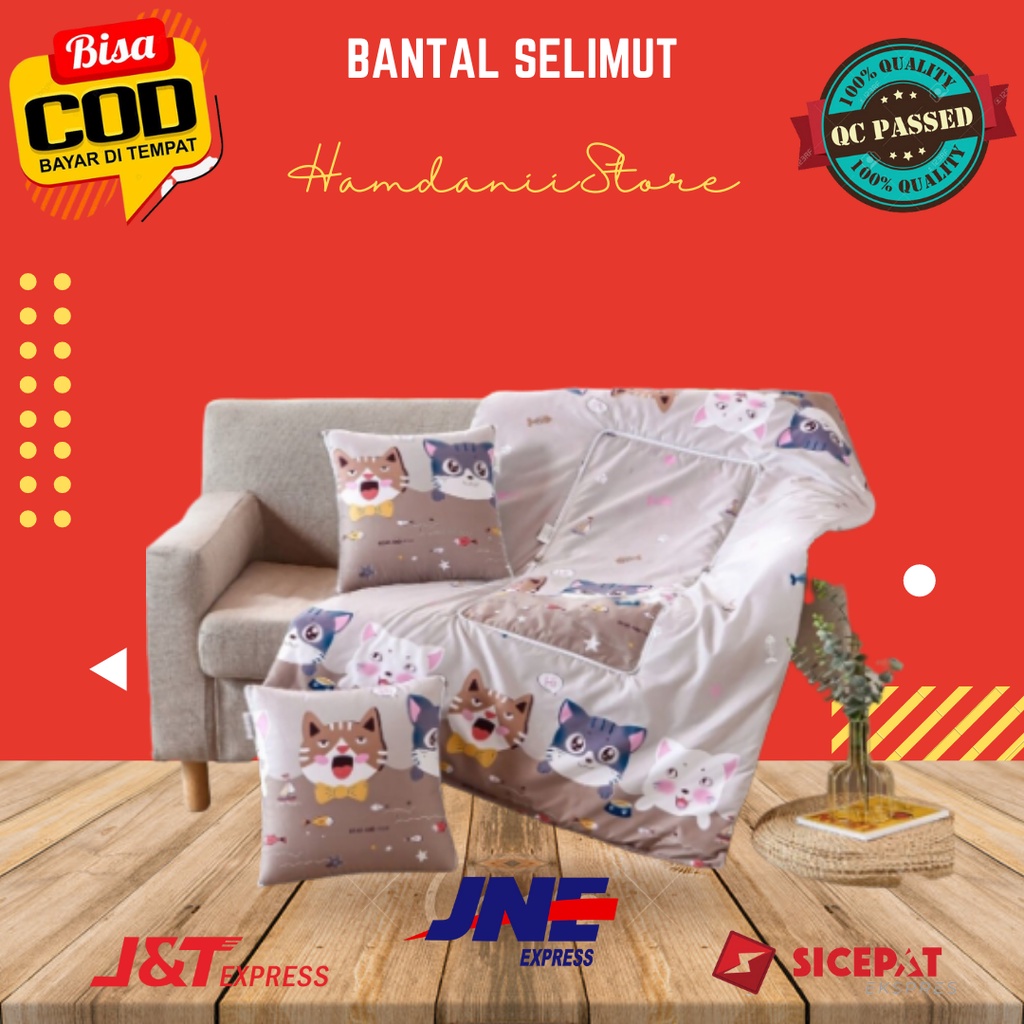 Balmut Bantal Selimut selimut yang bisa dilipat jadi bantal Size / Ukuran Size - Selimut : 100 x 150