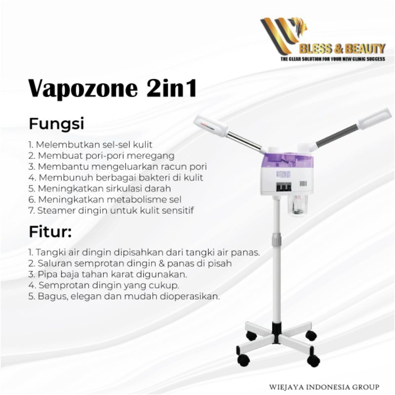 Alat Vapozone hot and cold steamer wajah uap wajah 2in1