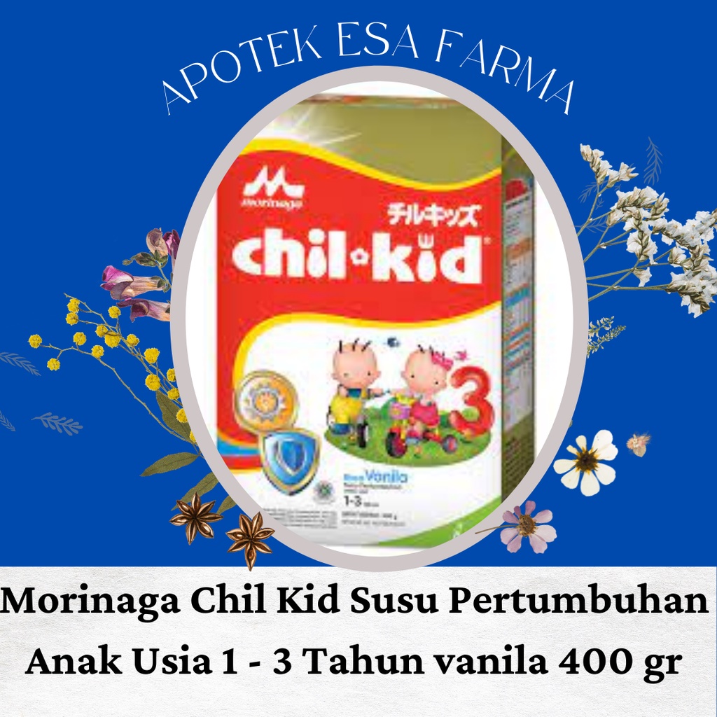 Morinaga Chil Kid Susu Pertumbuhan Anak Usia 1 - 3 Tahun Vanila 2x400 gr