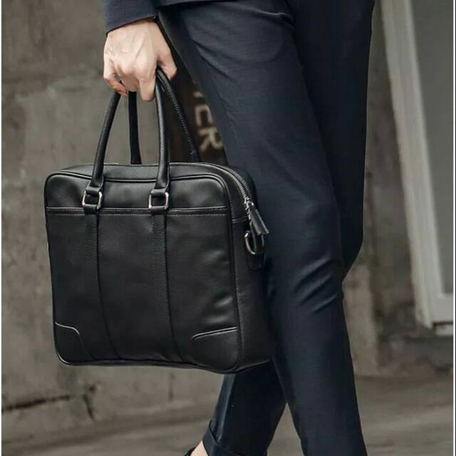TAS SELEMPANG KULIT IMPORT-TAS JINJING PRIA-TAS KERJA KANTOR COWOK-TAS BISNIS TRENDY-TAS BRANDED