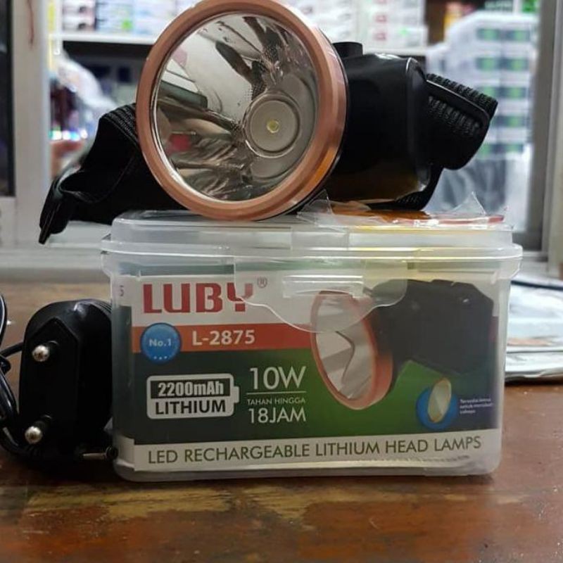 COD Senter Kepala Luby L 2875 10 Watt bonus lensa kuning