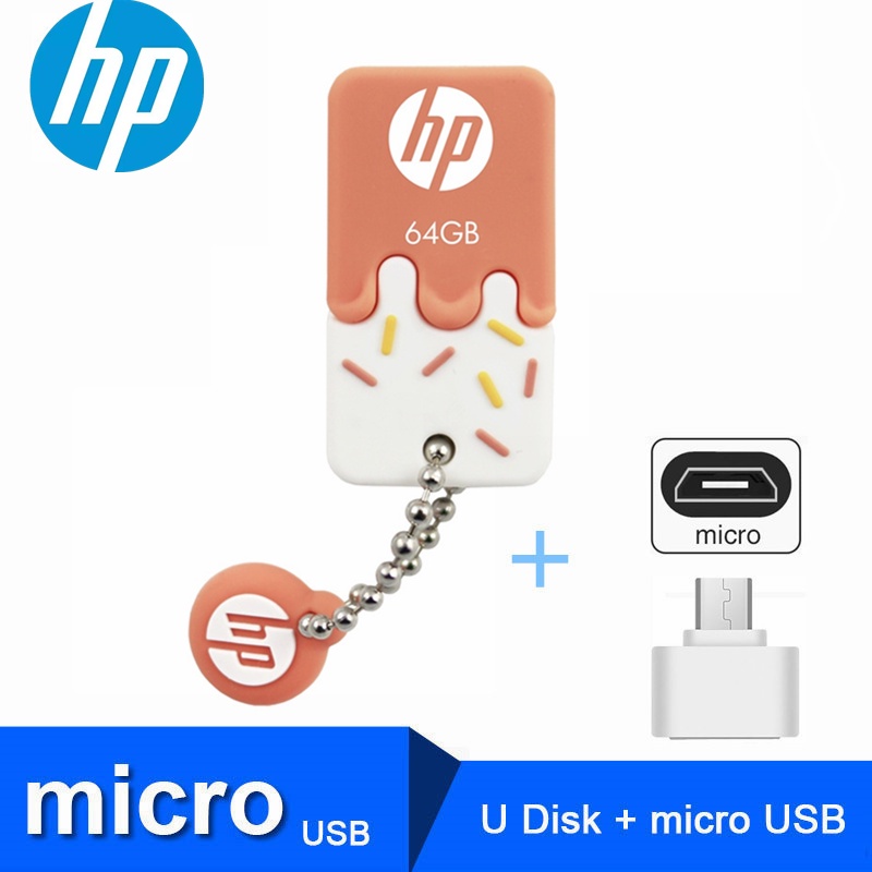 Hp USB 2.0 Flash Drive 128GB 64GB 32GB Bentuk Kartun