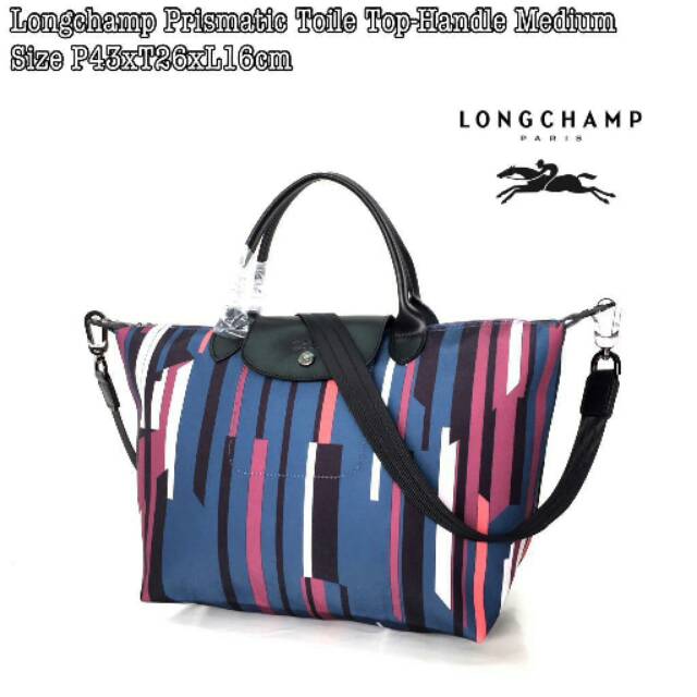 LC Prismatic Toile Top-Handle Medium tas totebag original authentic asli neo