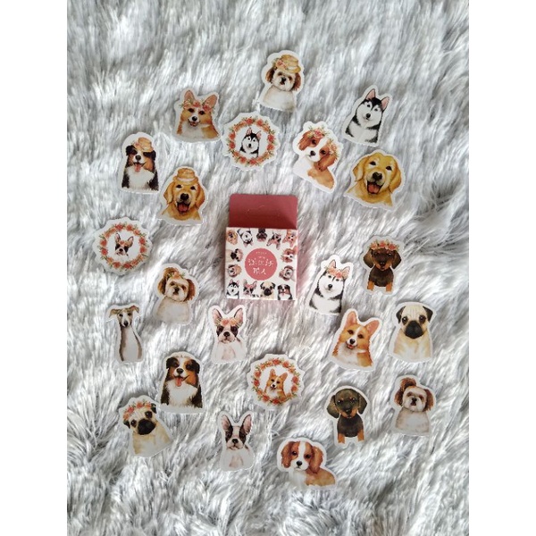 

Stiker Deco Aesthetic Jurnal Diary Anjing Kawaii