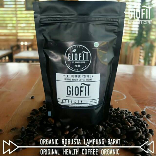 

Kopi bubuk organik (kopi robusta pembakar lemak) GIOFIT