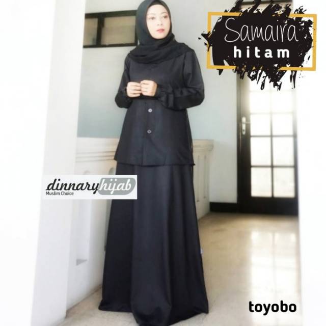 GAMIS SAMAIRA HITAM II  DINNARY