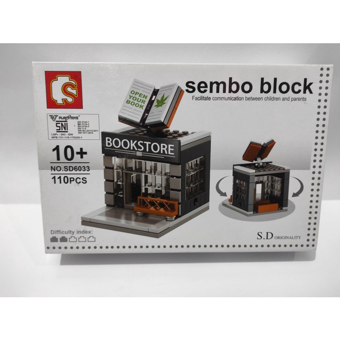 Mainan Lego Sembo BLock Book Store