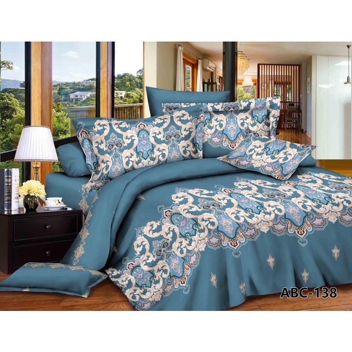 Sprei Karakter baby Shark Blue Seprai motif Uk 180x200 160x200 No 1 No. 2