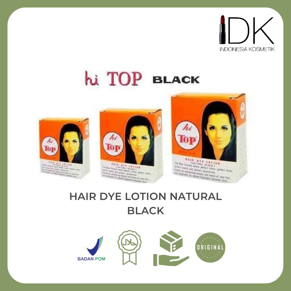 Jual Hi Top Hair Dye Lotion (Natural Black) Shopee Indonesia