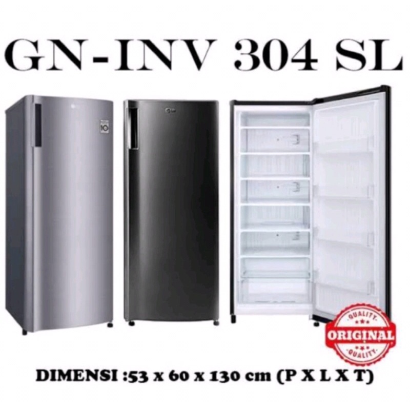 Lg freezer 6 rak INV304SL