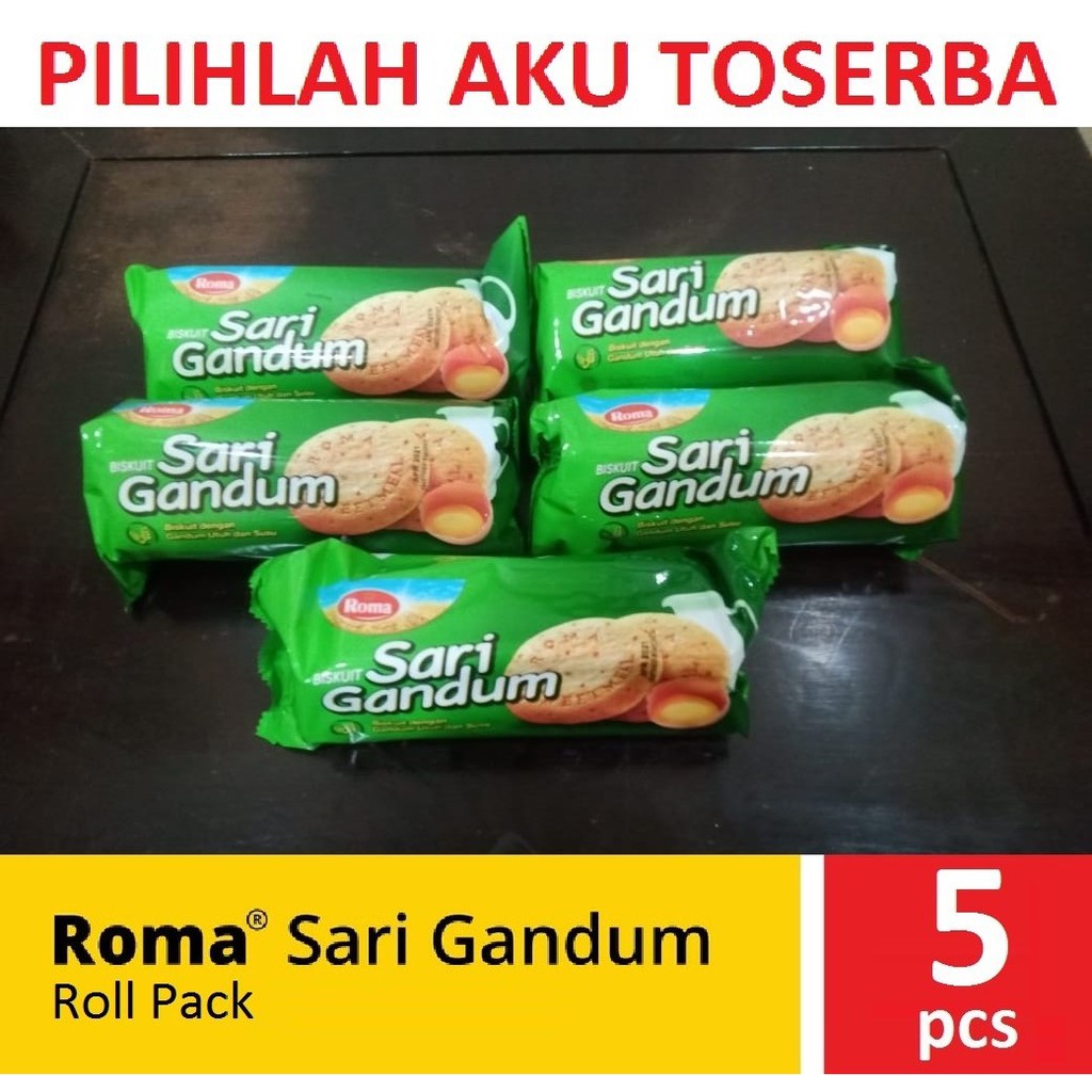 Biskuit Roma Sari Gandum Roll 149 Gram - (ISI 5 BUNGKUS)