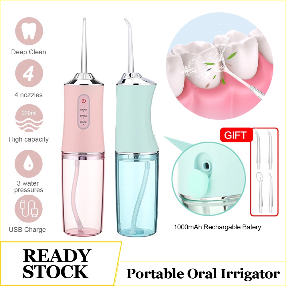 Oral Irrigator Flushing Portable USB Rechargeable Oral Care Dental Scaler Teeth Multifunctional Water Spray