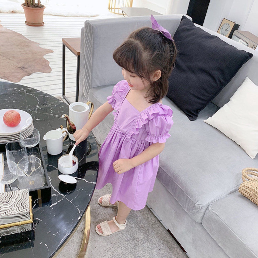 [PRINCESS KESLI]0-9Tahun Korean Fashion Dress Anak Perempuan Baju Bayi Perempuan Dress Bayi Gaun Anak perempuan