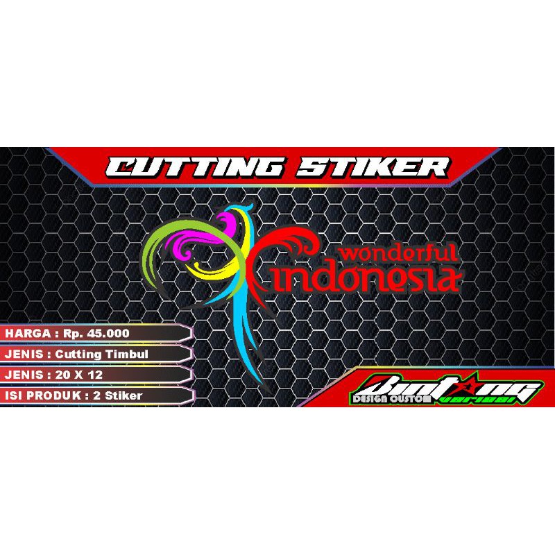 

cutting stiker wonderful indonesia