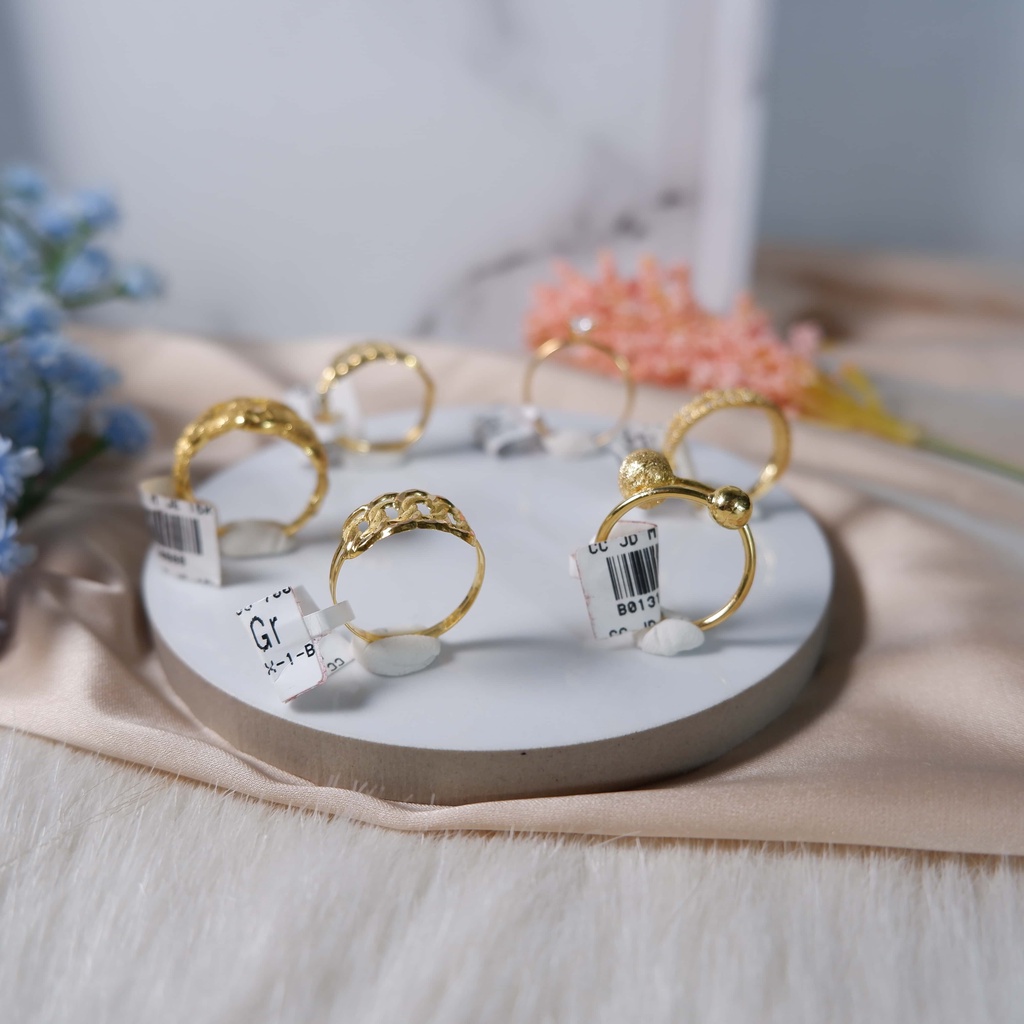 Cincin Emas Perhiasan (Model sesuai Foto dan Video) &quot;CHAT UNTUK REQUEST SIZE DAN BERAT SEBELUM ORDER&quot;