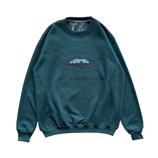 Jaket Sweater Crewneck PATAGONIA BUILT TO ENDURE – Edition Fashion Trendy Casual Pria Good Brand Quality
