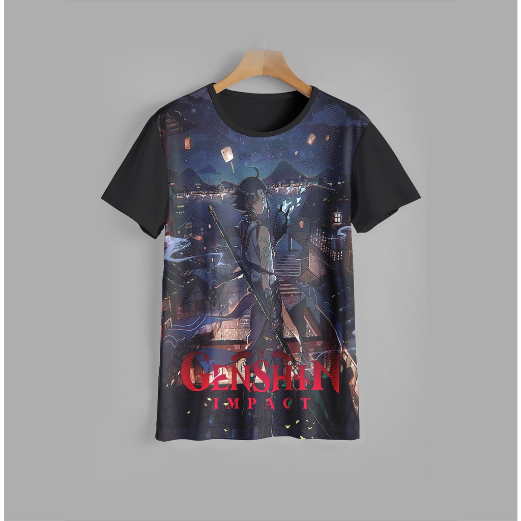 Kaos Anak Genshin Impact v3 Keren 3D Baju Anak Genshin Impact 3D Pakaian Anak