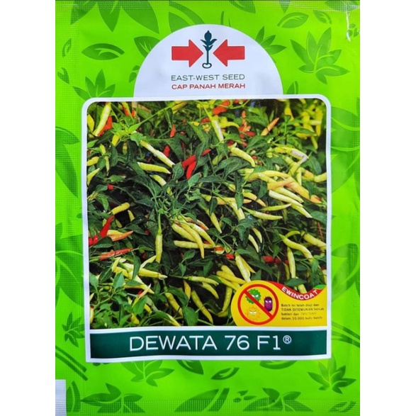 BENIH CABAI RAWIT HYBRIDA DEWATA 76 F1 PRODUK PANAH MERAH KEMASAN 350 BUTIR