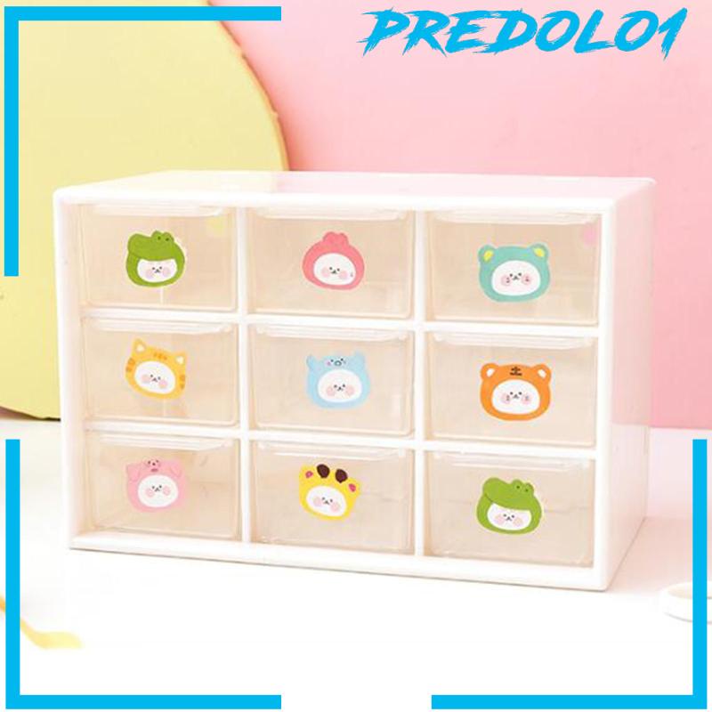 (Predolo1) 5 Rol / Set Stiker Kertas / Selotip Washi Motif Kartun Lucu Untuk Dekorasi Kartu / Scrapbook Diy