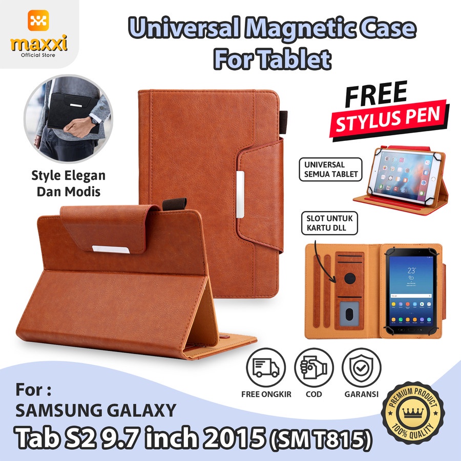 Samsung Tab S2 9.7 inch 2015 T815 Tablet Casing Case Leather Magnet