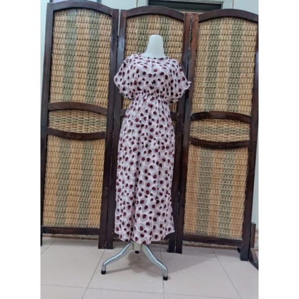 Daster Busui Jumbo Habel Semata kaki Daster Viral Baju Santai Wanita Rayon Viscose (LCc)