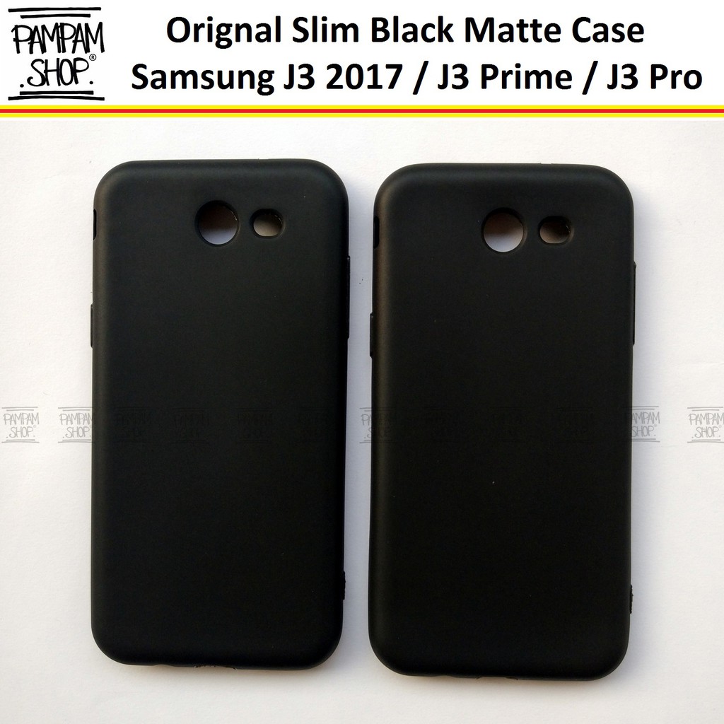 Soft Case Slim Black Matte Samsung Galaxy J3 2017 J320 Prime Blackmatte Ultrathin Casing Softcase