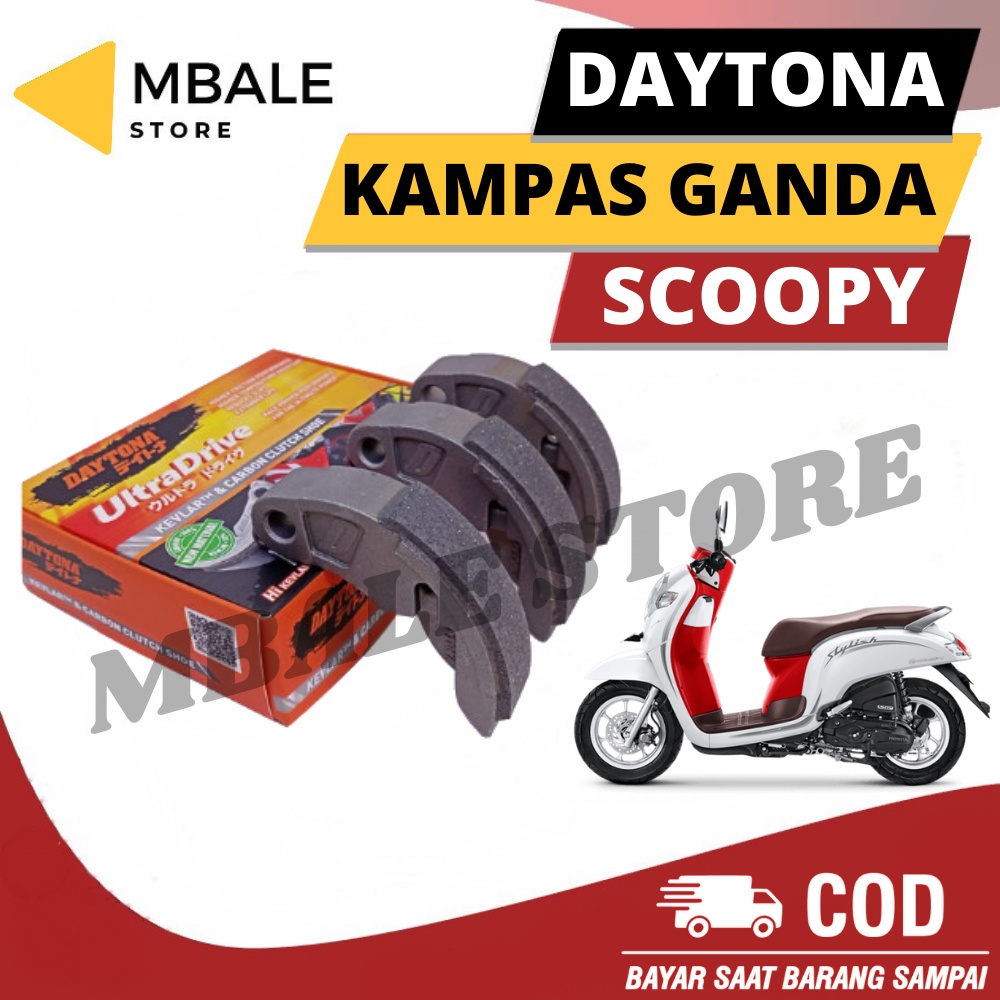 Kampas Ganda Daytona Scoopy Esp Donat 2017-2019 (Ring 12 ) K16 Original 4637